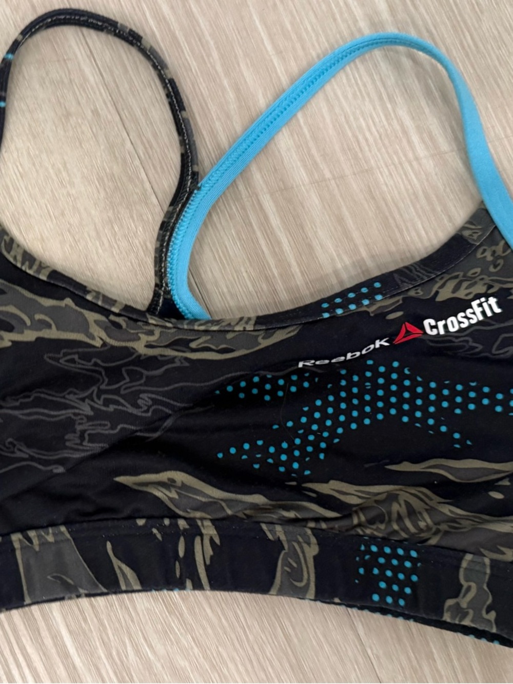 Reebok Women’s Black & Teal CrossFit Sports top